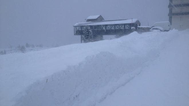 La estación de La Pierre St Martin, tras las nevadas de esta semana