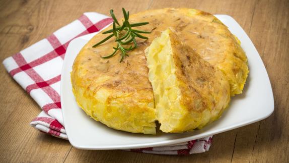 Una tortilla de patatas.