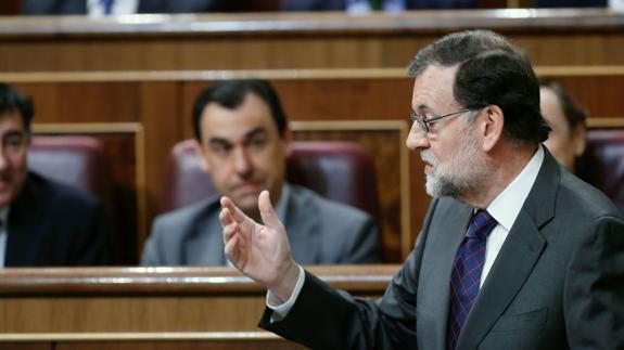 Mariano Rajoy, en el Congreso.