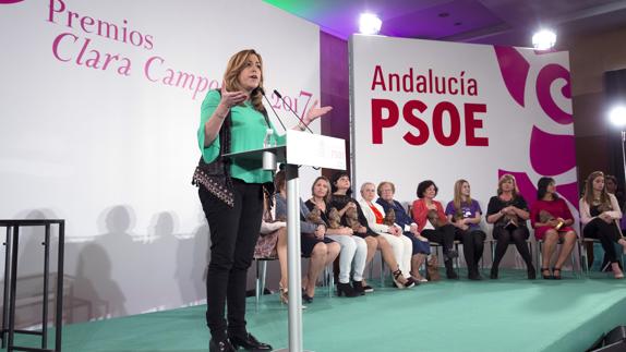 La presidenta de la Junta y secretaria general del PSOE andaluz, Susana Díaz.