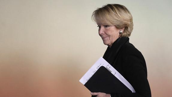 Esperanza Aguirre, tras la dimisión de 2016.