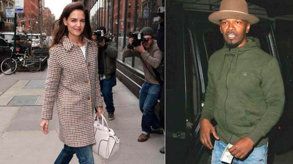 Katie Holmes y Jamie Foxx.