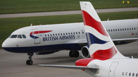 Aviones de British Airways en Heathrow.