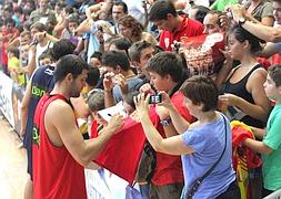 Felipe Reyes, en un entrenamiento en Murcia | Fran Manzanera