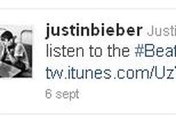 Justin Bieber, usado en Twitter para vender discos de los Beatles en iTunes