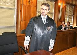 El juez Del Olmo en su toma de posesión | Foto: Juan Leal