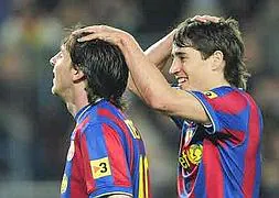 Messi y Bojan descubren que son primos lejanos