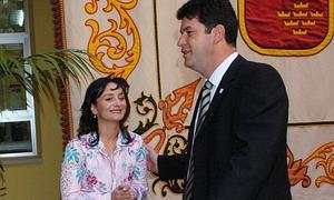 Francisco Marqués, junto a María Reyes Sánchez, en una imagen de archivo. :: V. Vicéns/AGM