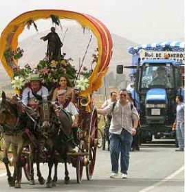 TRADICIÓN. Los romeros de San Ginés, el año pasado. / P. S. / AGM