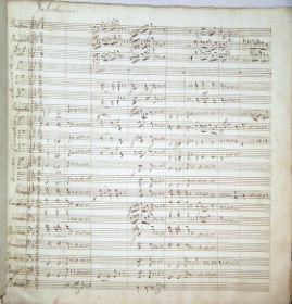 ORIGINAL. Partitura del músico murciano Fernández Caballero.