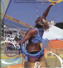 CAMPEONATO. Cartel anunciador de la fase final de voley playa. / LV