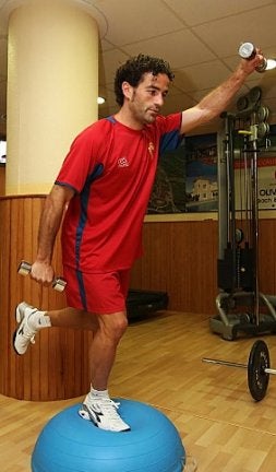 El jugador del Murcia Paco Peña. / M.B.