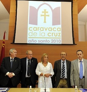 . La consejera Reverte con los alcaldes de Abanilla, Caravaca, Granja de Rocamora y Ulea. / G.C. / AGM