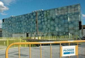 Vista del nuevo Ayuntamiento de Las Torres de Cotillas, que construía Ploder. ::
SERGIO GALLEGO
