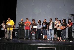 Entrega de los premios Buero, de la Fundación Coca Cola en el Teatro Bernal. ::
GUILLERMO CARRIÓN/AGM