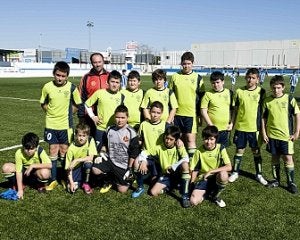 Plantilla del equipo alevín A de la EF Alumbres. ::
LA VERDAD