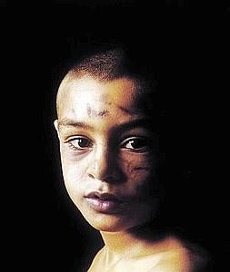 Obra de Pierre Gonnord, uno de los 34 artistas de los que se exponen retratos en el Arqua de Cartagena.