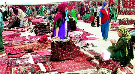 Ashjabad, un mercado turcomano
