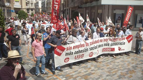 Los manifestantes recorrieron el centro hasta el Ayuntamiento.