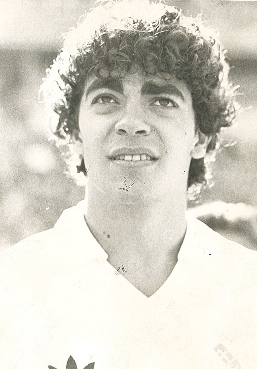 Sanchís, el 4 de diciembre de 1983, en La Condomina.