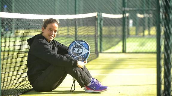 Patty Llaguno, en las instalaciones del club Dos Mares de La Manga.
