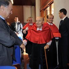 Ramón Martín Mateo en el acto de investidura como doctor 'Honoris Causa' de la UMU