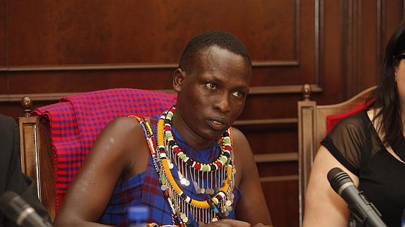 El jefe de la tribu Masai, William Kikana, en la UCAM
