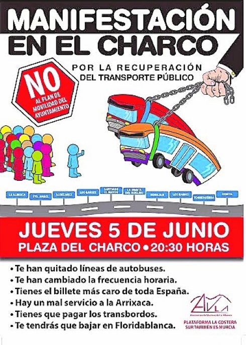 Cartel de la manifestación. 