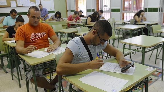 Pruebas libres para la obtención del título de ESO, en una imagen de archivo.