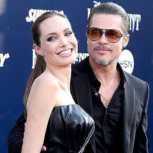 Angelina Jolie y su marido Brad Pitt