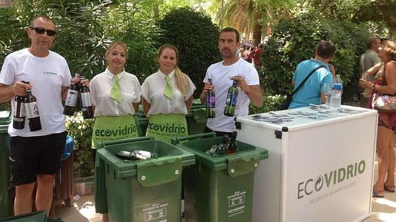 Campaña de reciclado con Ecovidrio. 
