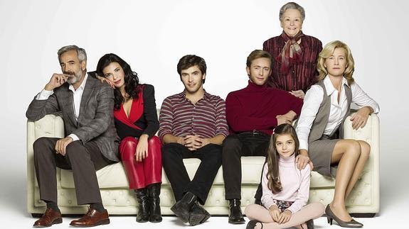 La familia Alcántara, protagonistas de la serie.