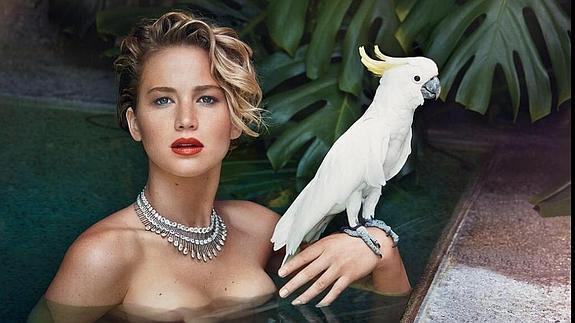 Jennifer Lawrence  posando para Vanity Fair