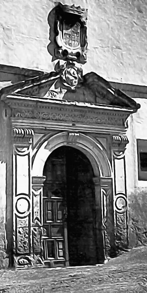 
Puerta del monasterio de San Ginés de la Jara, en una foto de 1930.
