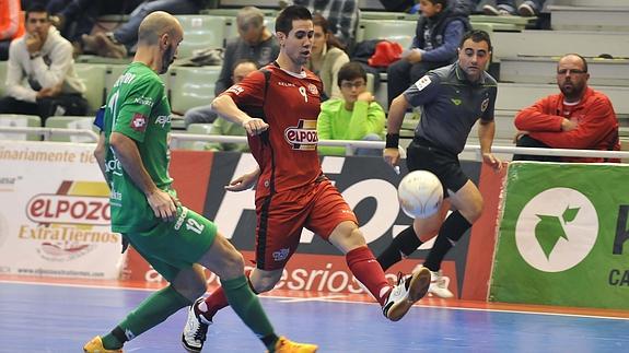 Un momento del partido en el Palacio. 