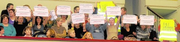 Protestas en las 'pajareras'. 