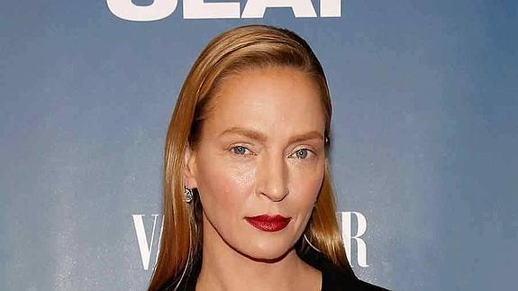 Uma Thurman en la premiere de 'The Slap'.