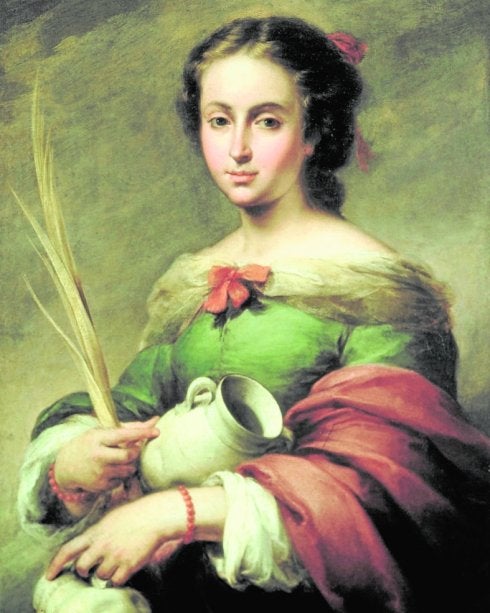 El cuadro 'Santa Rufina', de Murillo, una de las obras de la exposición.