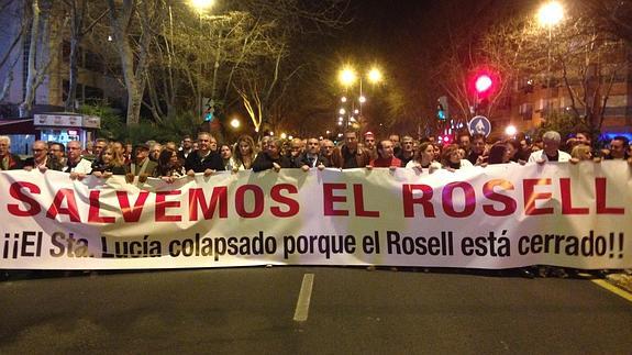 Inicio de la manifestación en Cartagena. 