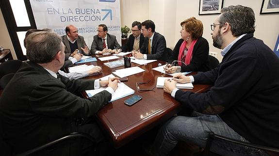 Imagen de la reunión de la Comisión de Coordinación Política del Partido Popular. 