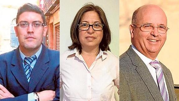 Miguel Sánchez, Ana Marta Guillén y Luis Fernández. 