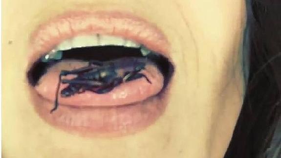 Imagen del vídeo de Instagram de Salma Hayek. 