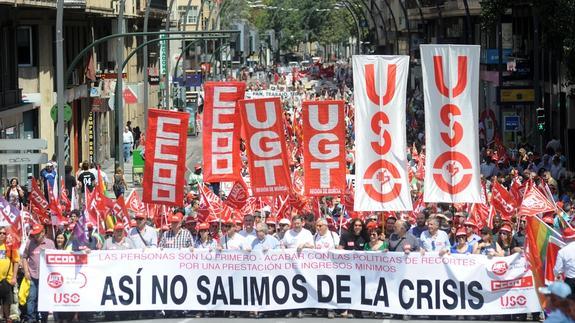 Imagen de la cabecera de la marcha.