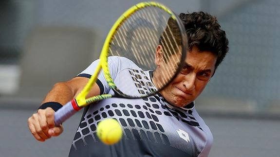 Almagro, durante el encuentro.