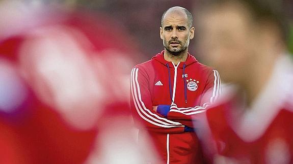 Guardiola, en un partido con el Bayern. 