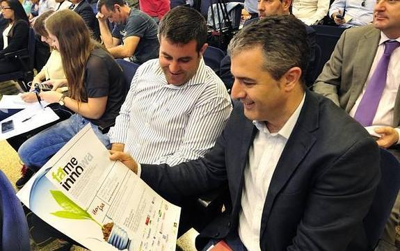 Miembros del sector agrario ayer durante la presentación de la XVIII edición de Fame Innowa.