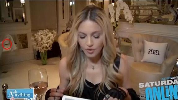 Madonna sufre la aparición de una rata en su casa durante un videochat