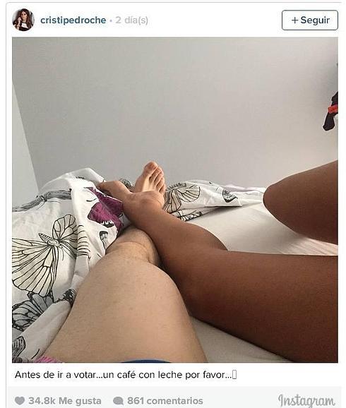 Cristina Pedroche en la cama con David Muñoz