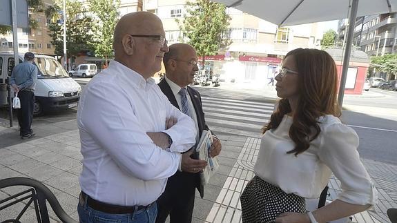 Manuel Padín (Ciudadanos) y Ana Belén Castejón (PSOE). 