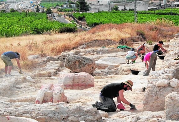 Alumnos participantes en las excavaciones de julio. 